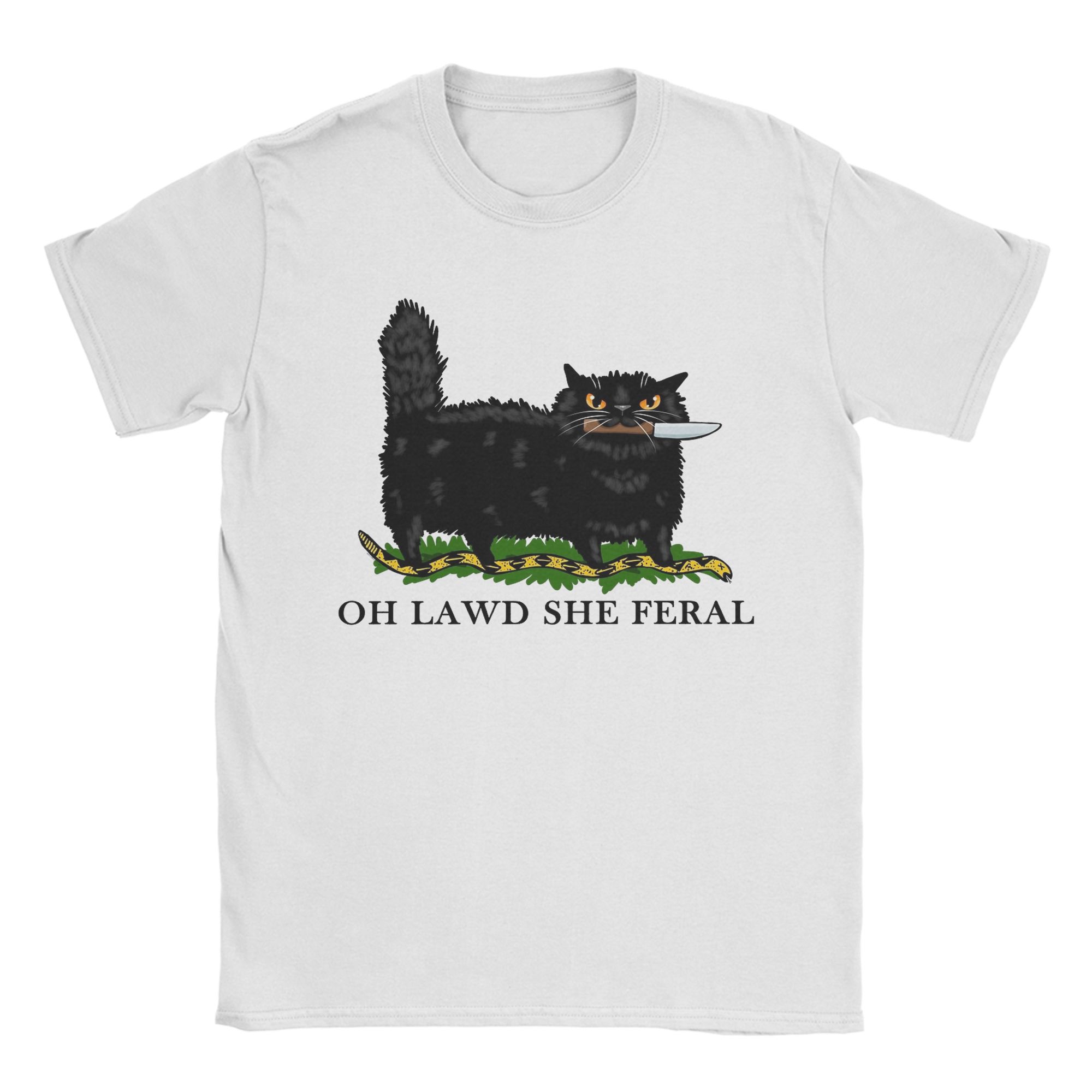Summer Clothing Not Shein - Men Oh Lawd She Feral Black