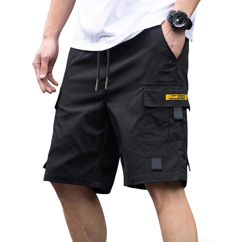 Summer Clothing Work - Summer Men's Solid Color Cargo Shorts