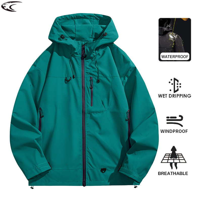 Summer Rain Clothing - LNGXO Unisex Waterproof Windbreaker Outdoor Sport