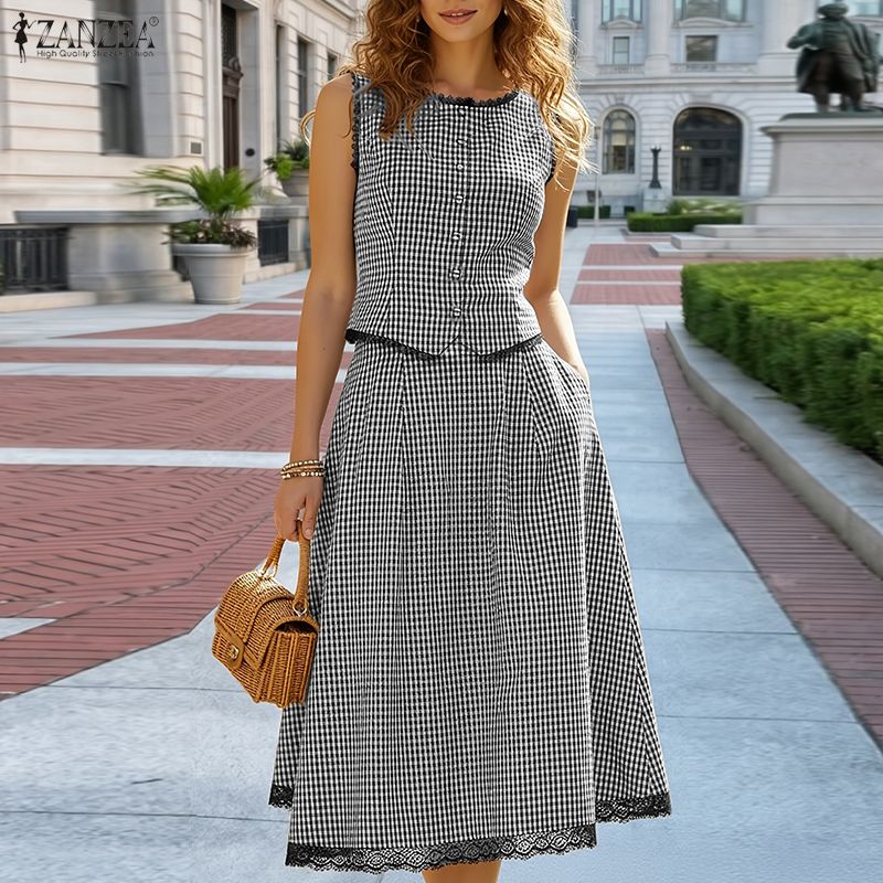 Summer Clothing Work - Elegant Women 2 Pieces Sets ZANZEA