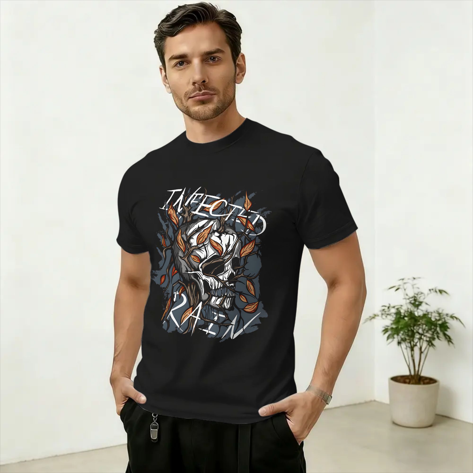Summer Rain Clothing - Band Infected Rain T-Shirt Summer Leisure