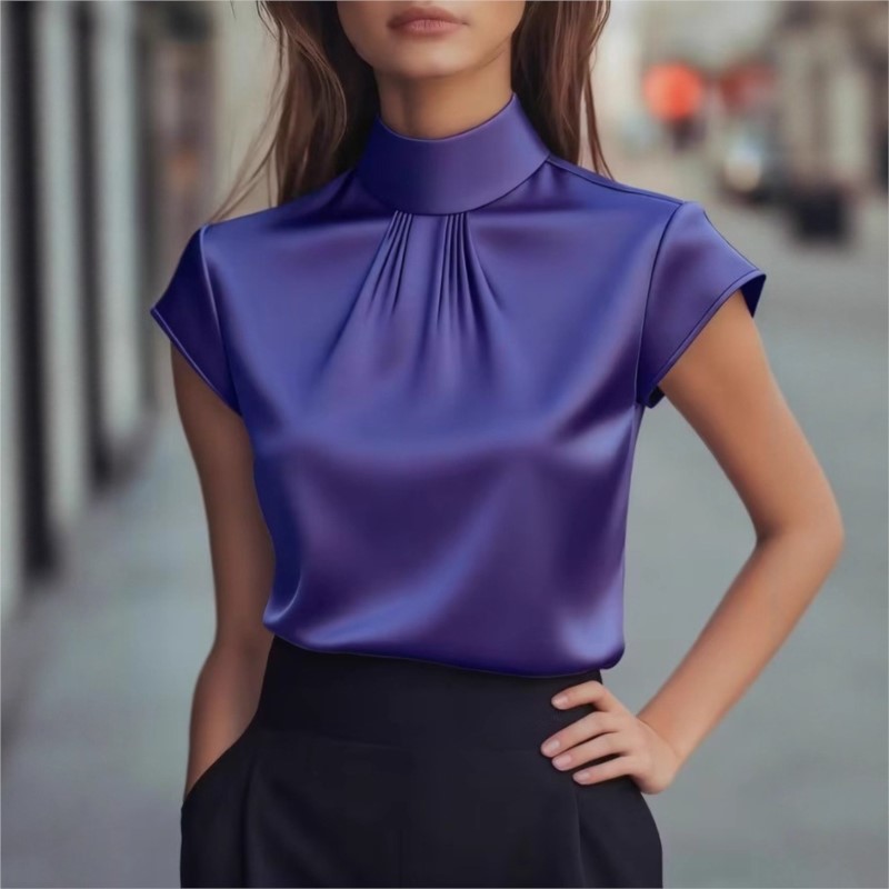 Summer Clothing Work - Spring Women's Fashion Solid Color Blouses