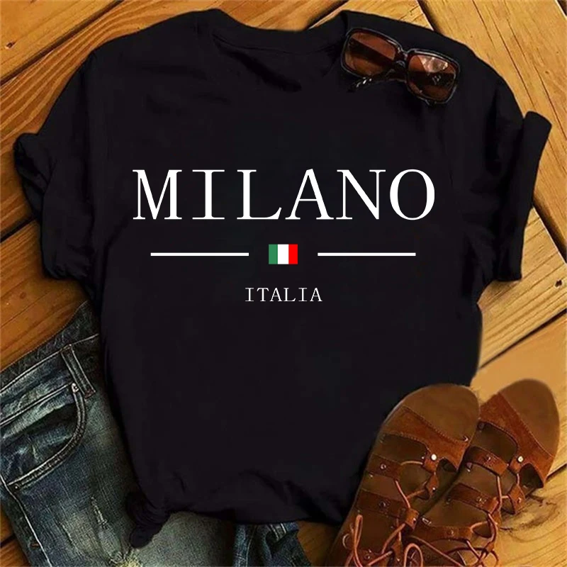 Summer Clothing Brands For Women - 2023 Brand Women's Summer Milano Letters