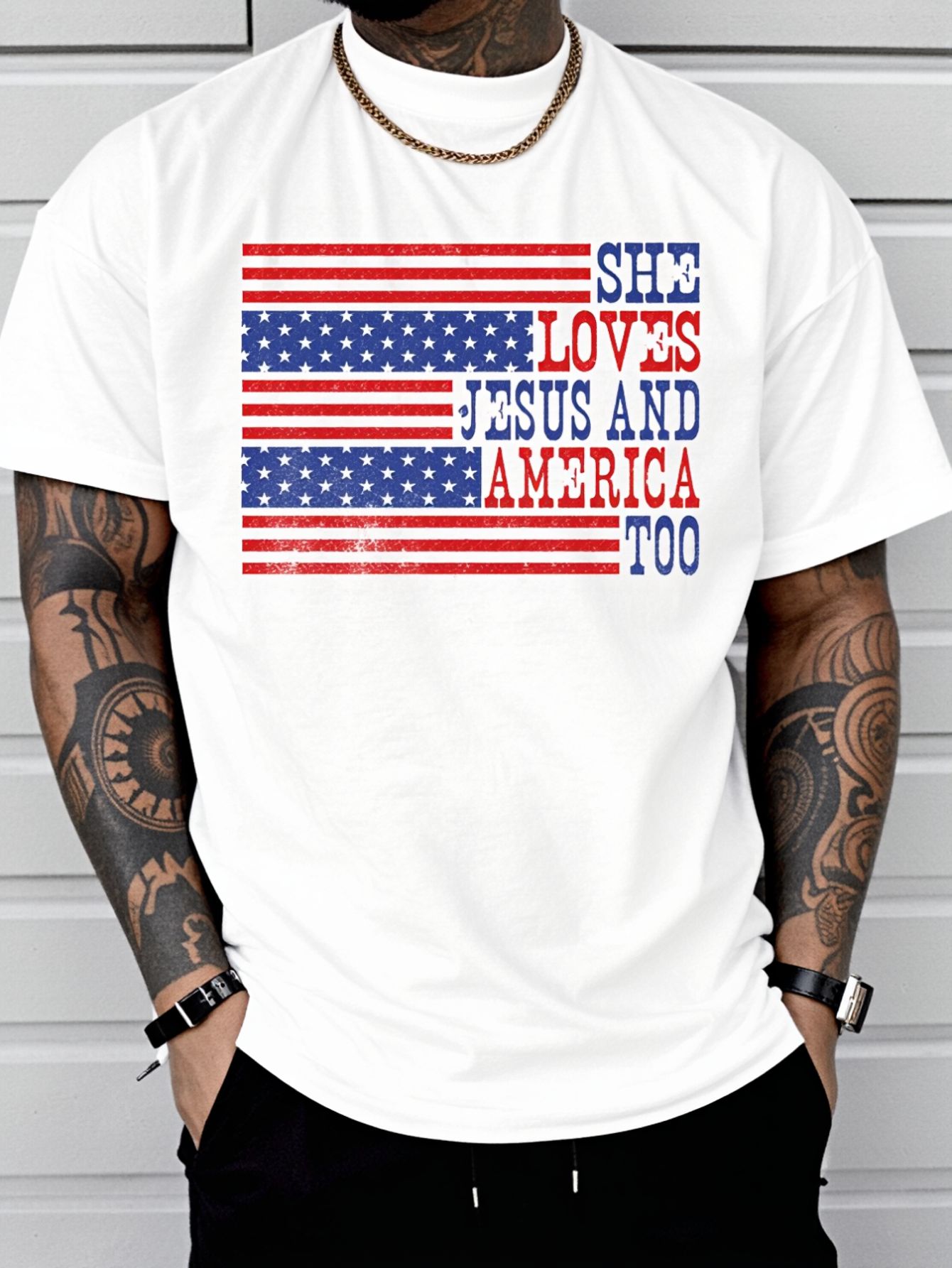 Summer Clothing Not Shein - She Loves Jesus And America Too