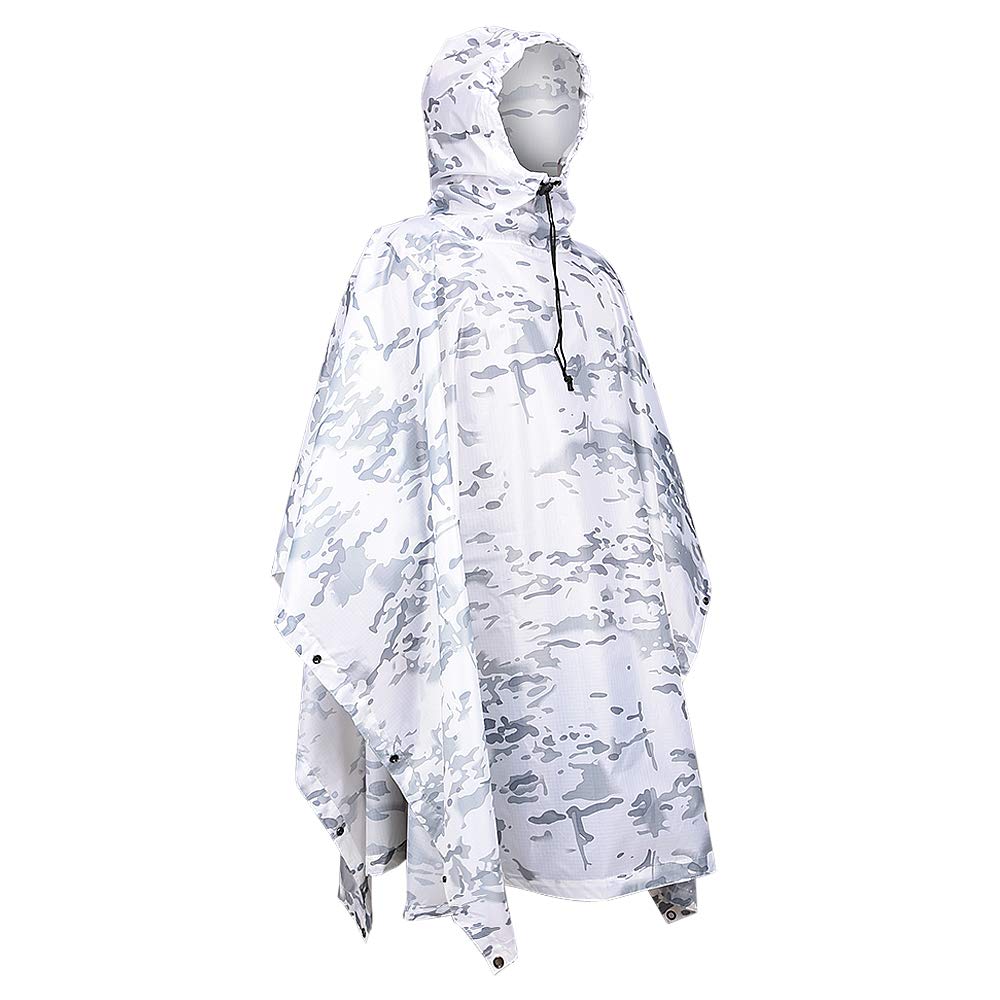 Summer Rain Clothing - Camouflage Tactical Poncho Waterproof Winter Raincoat