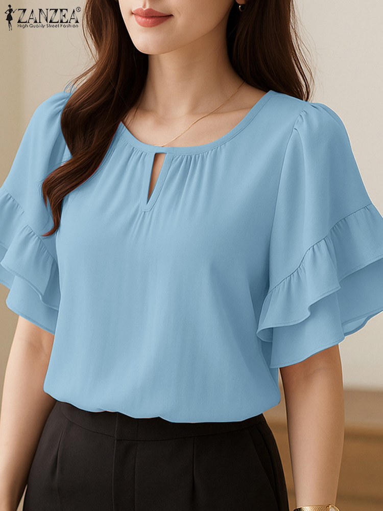 Summer Clothing Work - Stylish Women Blouses ZANZEA 2025 Summer