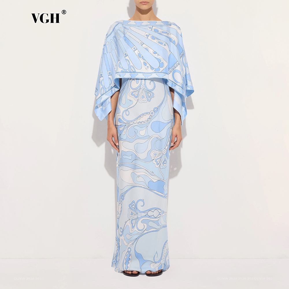 VGH Light Blue Abstract Print  - Summer Clothing Women Sale recension och pris