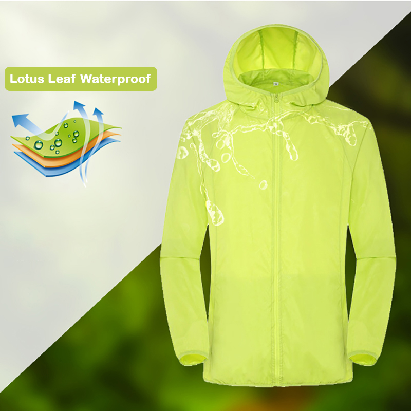Camping Rain Jacket Men Women  - Summer Rain Clothing recension och pris