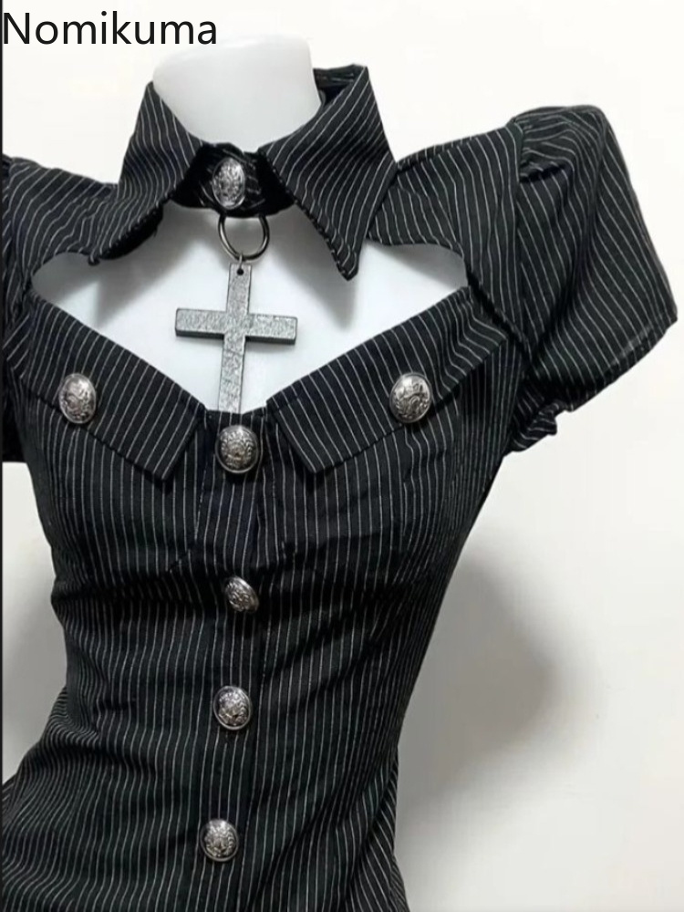 Goth Two Piece Sets Women's Cl - Summer Clothing Y2K recension och pris