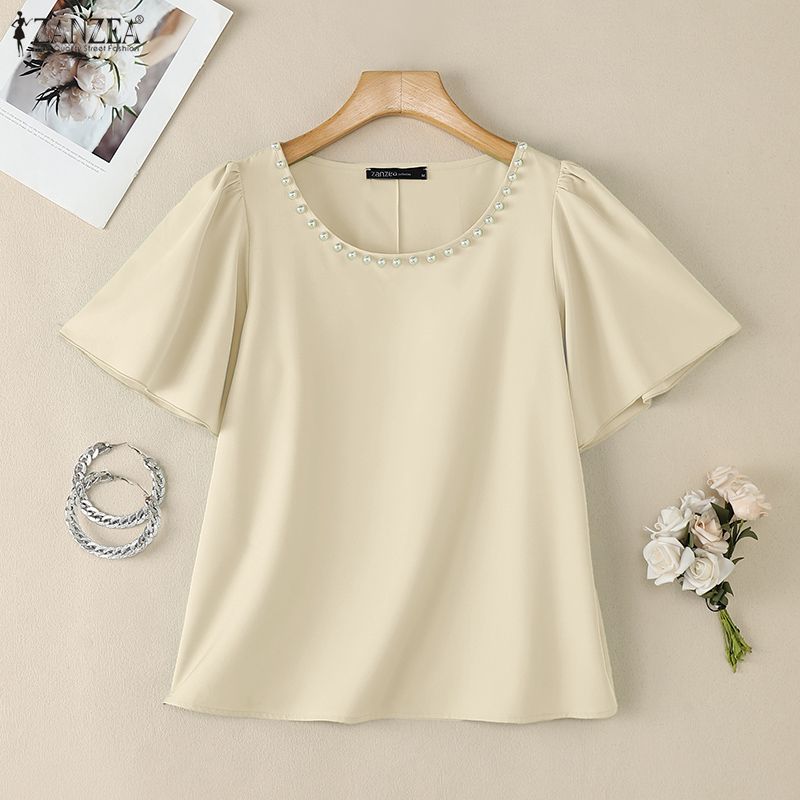 ZANZEA Women's Elegant Blouses - Summer Clothing Work recension och pris