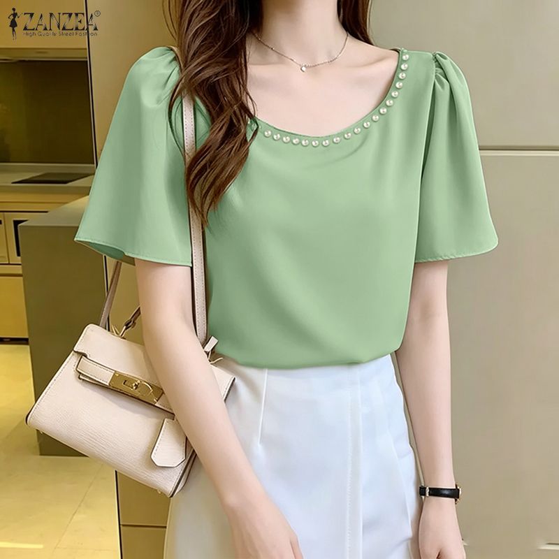 ZANZEA Women's Elegant Blouses - Summer Clothing Work recension och pris