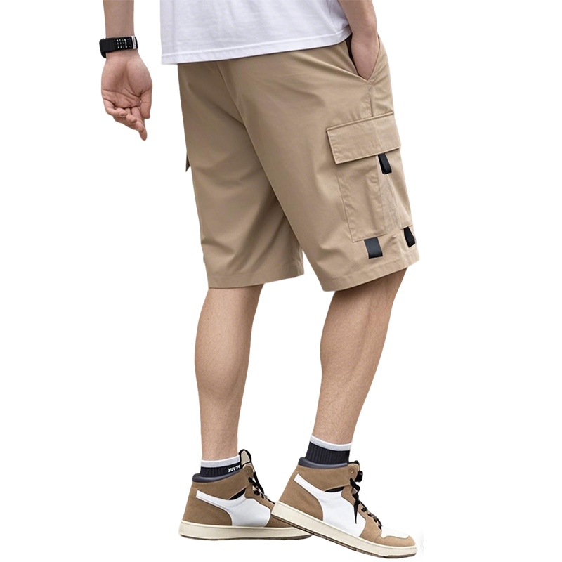 Summer Men's Solid Color Cargo - Summer Clothing Work recension och pris