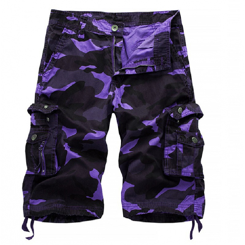 Men's Blue Camouflage Knee-len - Summer Clothing Work recension och pris