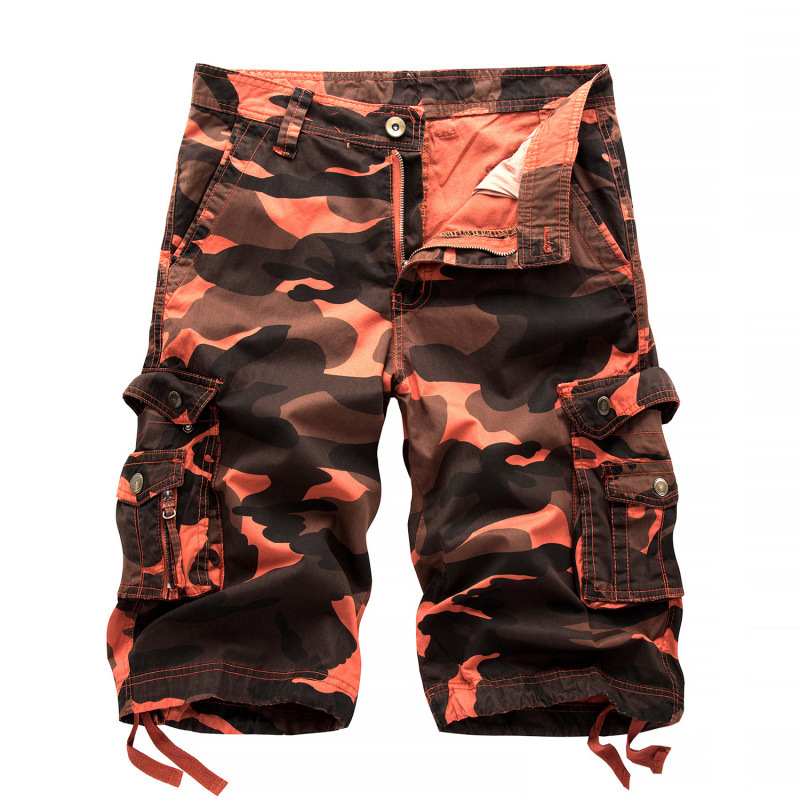 Men's Blue Camouflage Knee-len - Summer Clothing Work recension och pris