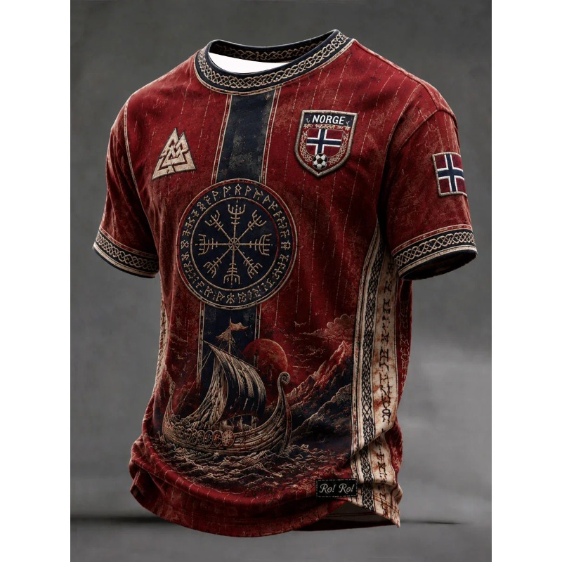 Soccer Football Jersey Norway  - Summer Viking Clothing recension och pris