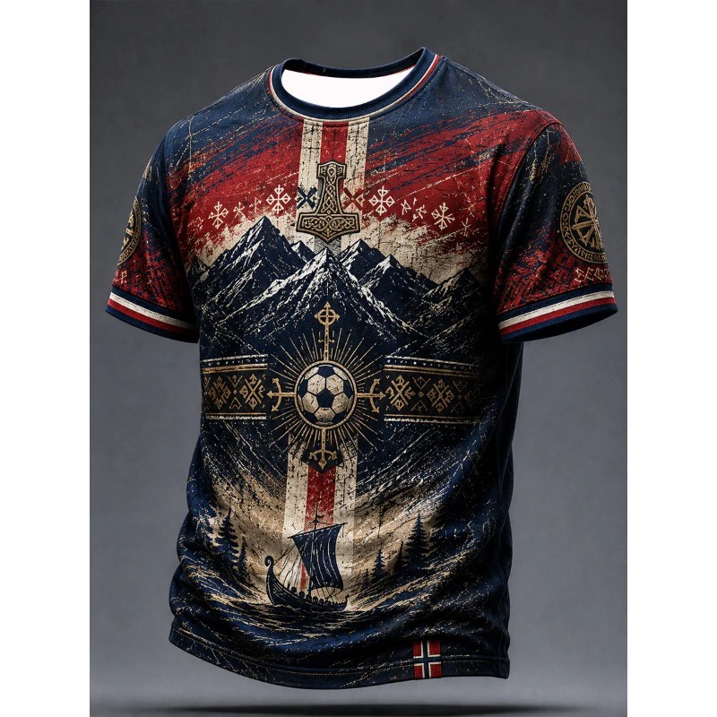 Soccer Football Jersey Norway  - Summer Viking Clothing recension och pris