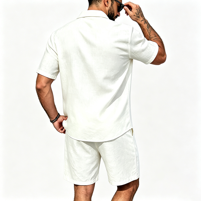 Men Linen Two Piece Outfit Sho - Summer Clothing Outfits recension och pris