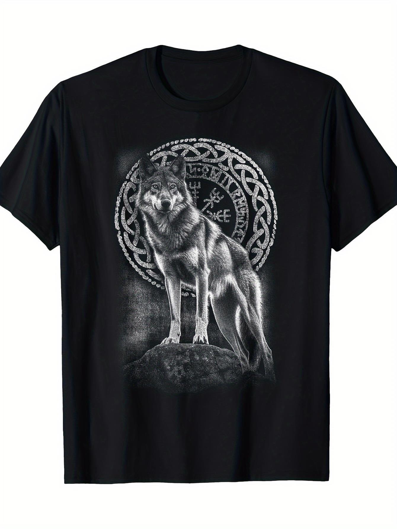 Men Pure Cotton Viking Wolf Ce - Summer Viking Clothing recension och pris