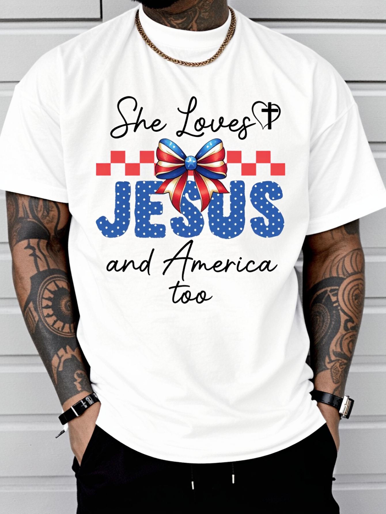 She Loves Jesus & America Too  - Summer Clothing Not Shein recension och pris
