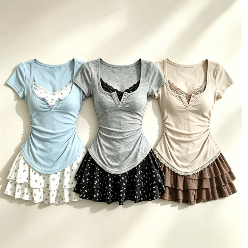 Lolita Style Japanese Sweet 2  - Summer Clothing Y2K recension och pris