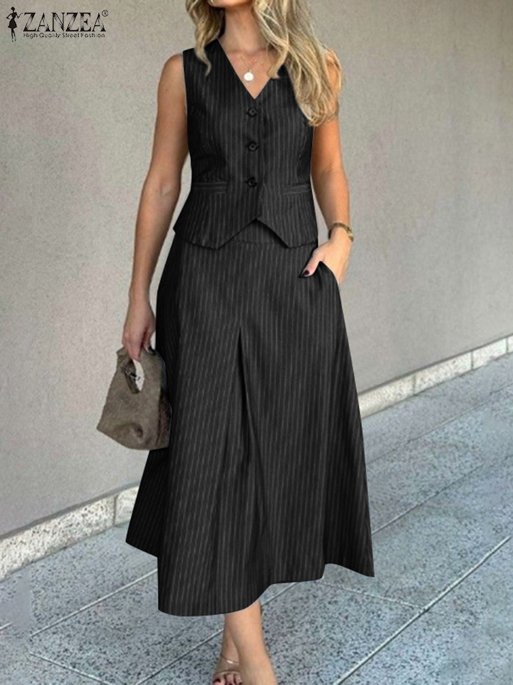 ZANZEA Office Women 2 Piece Se - Summer Clothing Work recension och pris
