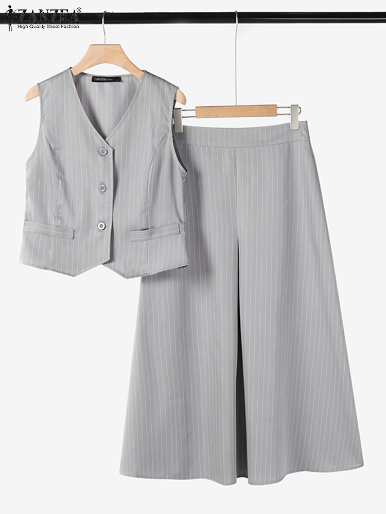 ZANZEA Office Women 2 Piece Se - Summer Clothing Work recension och pris