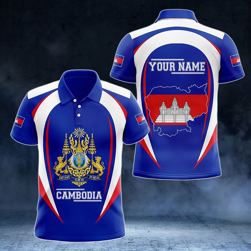 Custom Name Cambodia Flag Grap - Summer Clothing Boys recension och pris