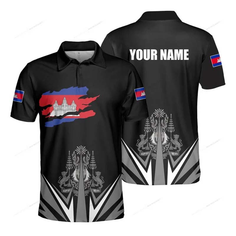 Custom Name Cambodia Flag Grap - Summer Clothing Boys recension och pris