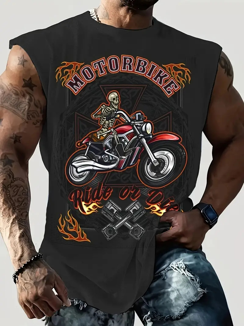 Summer New Men's Vest T-shirt  - Summer Viking Clothing recension och pris