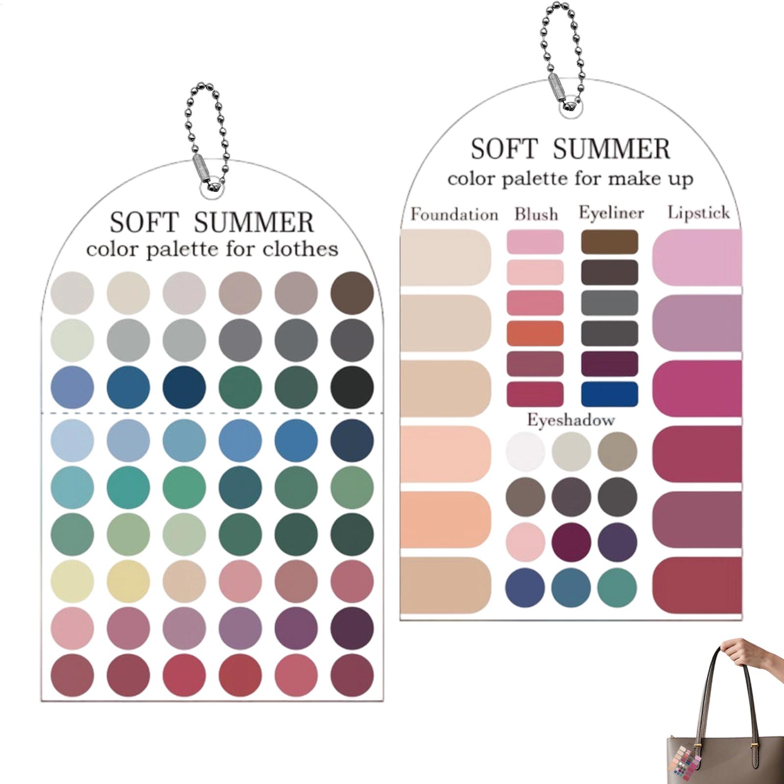 2 Pieces Acrylic Seasonal Pale - Summer Clothing Color Palette recension och pris