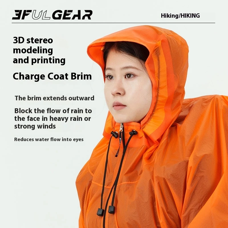 3F UL GEAR Zipper Raincoat 15D - Summer Rain Clothing recension och pris