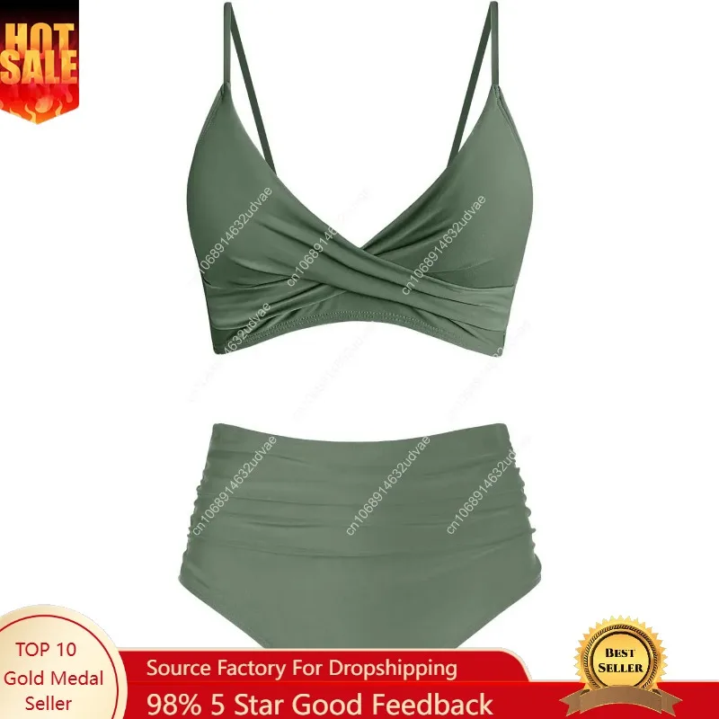 Women's High Waisted Bikini Se - Bikini Set Push Up recension och pris