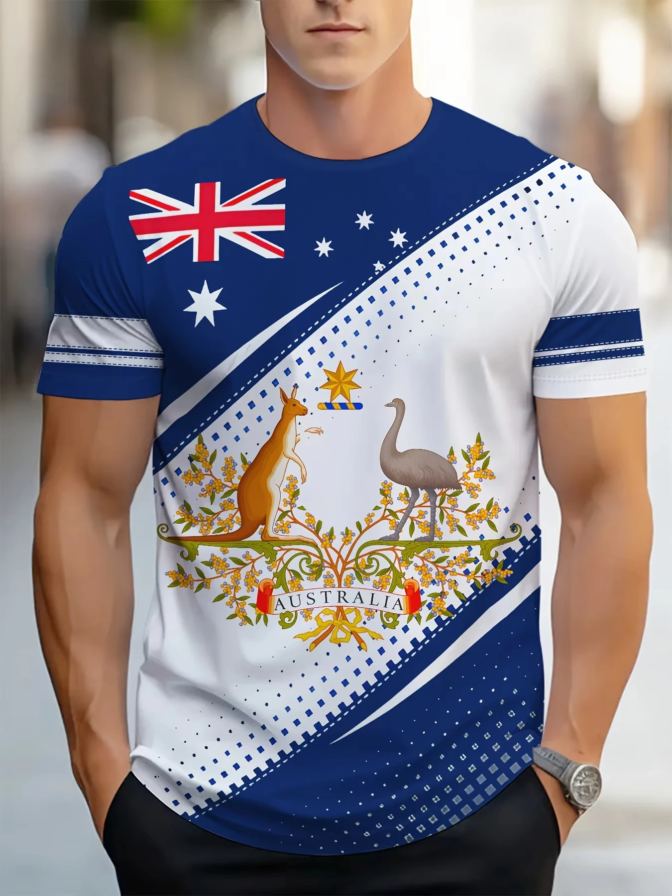 Men's T-Shirts Australia Graph - Summer Clothing Australia recension och pris