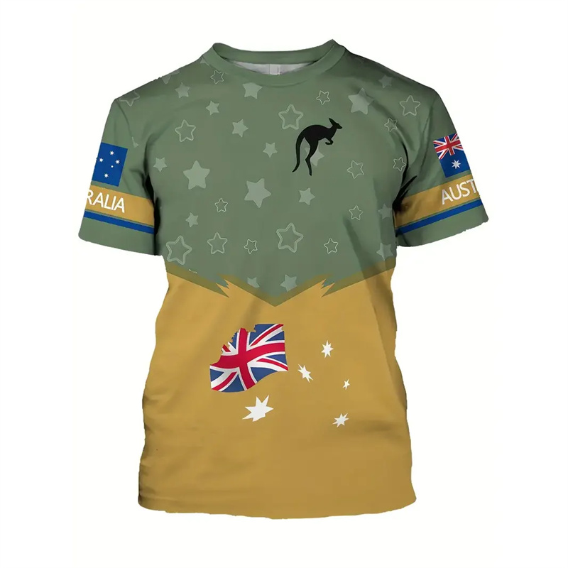 Australia National Flag T-shir - Summer Clothing Australia recension och pris