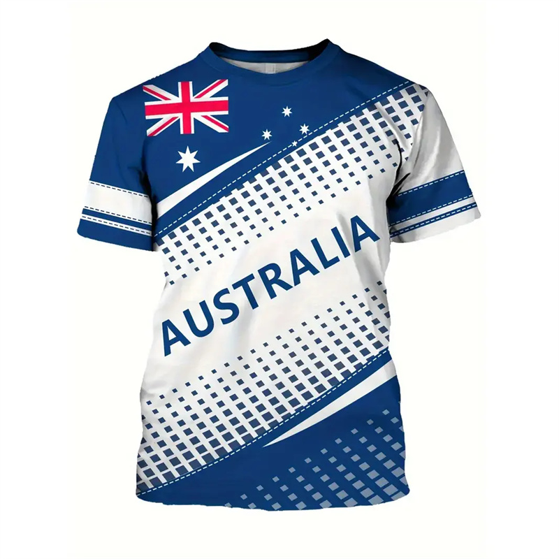 Australia National Flag T-shir - Summer Clothing Australia recension och pris