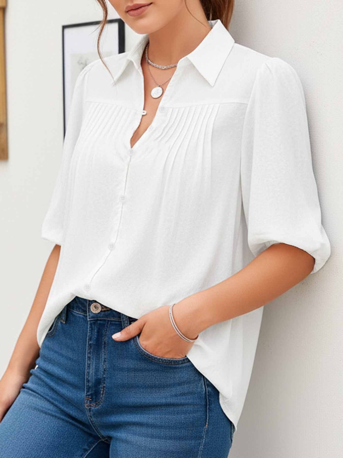 Women's Elegant 100% Cotton Bu - Summer Clothing Work recension och pris