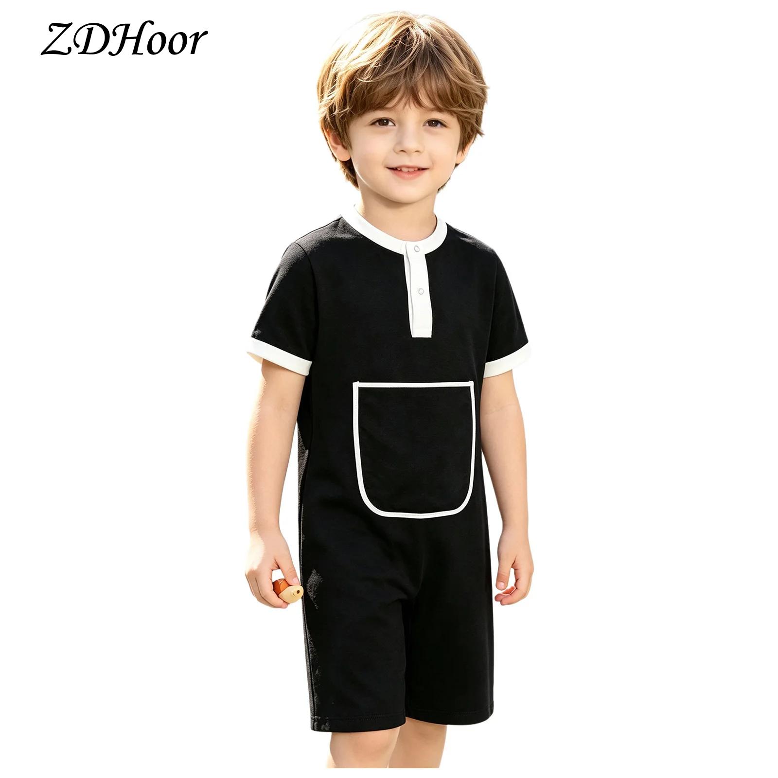 Kids Boys Girls Press Buttons  - Summer Clothing Boys recension och pris
