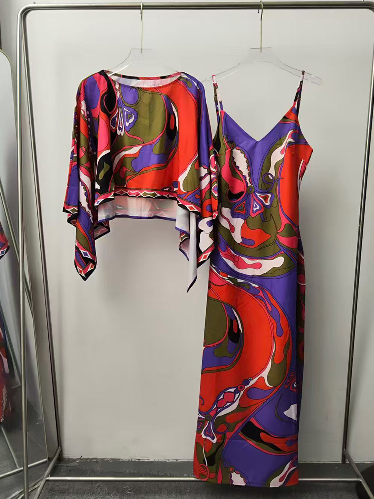 Retro geometric print loose sh - Summer Clothing Women Sale recension och pris