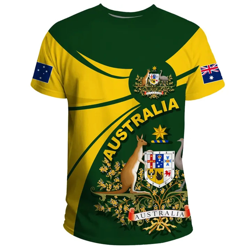 3D Print Australia Flag T Shir - Summer Clothing Australia recension och pris