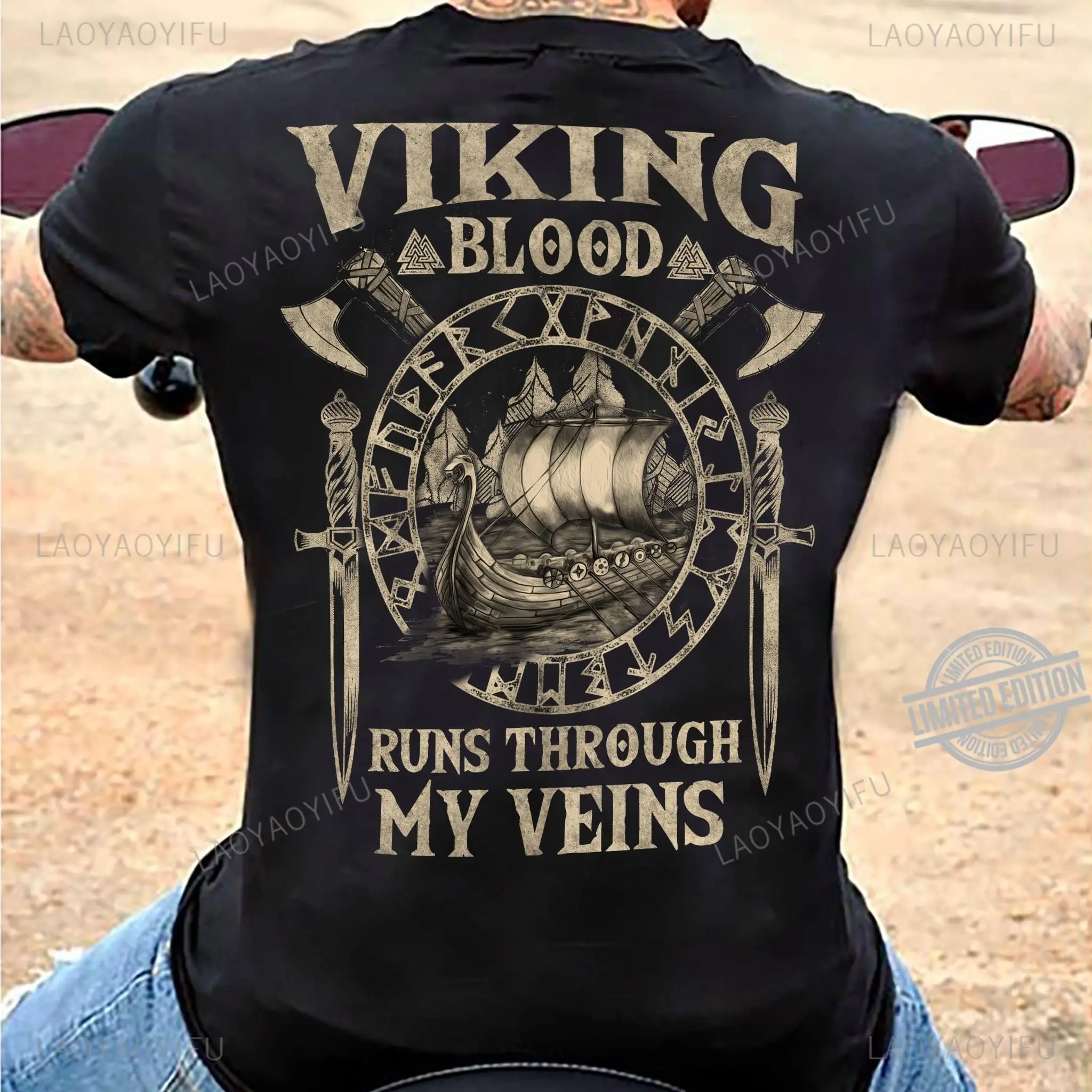 Viking Blood high-quality men' - Summer Viking Clothing recension och pris