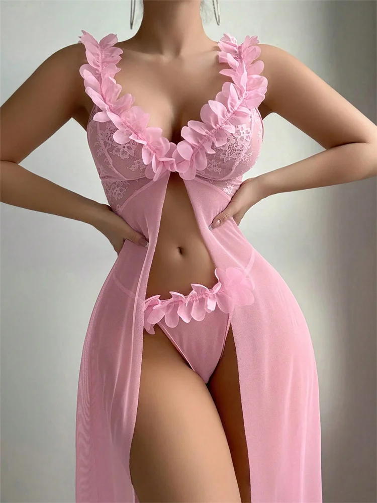 Pink Floral Sexy Nighties Wome - Summer Clothing Stores recension och pris