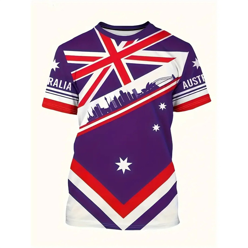 Australia National Flag T-shir - Summer Clothing Australia recension och pris