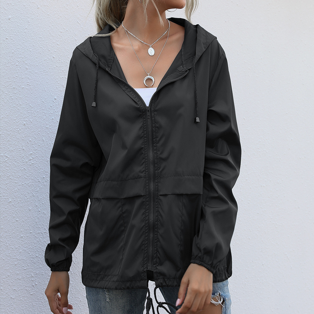 Women Solid Rain Jacket 2026 O - Summer Rain Clothing recension och pris