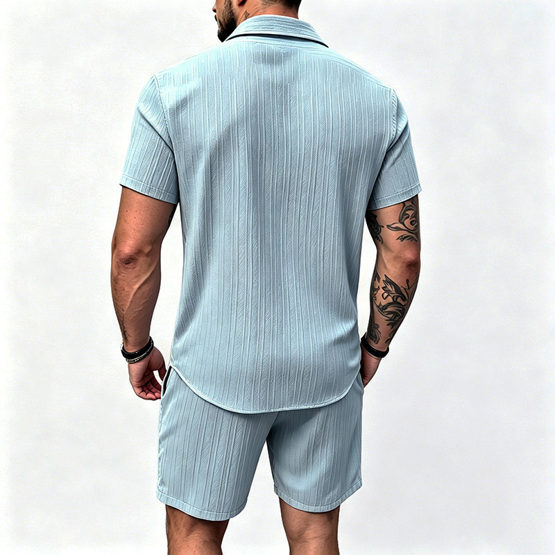 2026 New Men Vertical Wrinkle  - Summer Clothing Outfits recension och pris