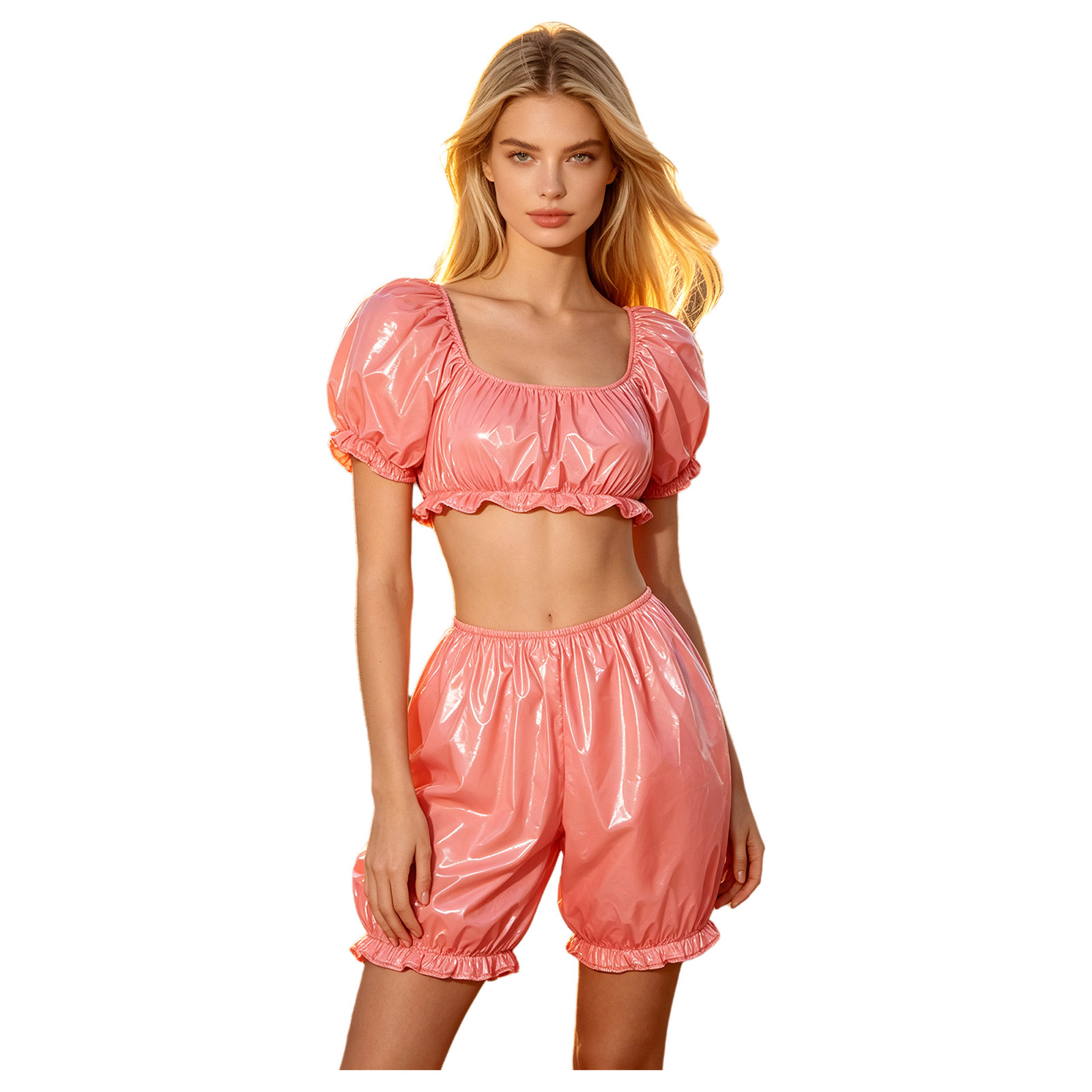 Womens Wet Look PU Leather Clu - Summer Clothing Outfits recension och pris