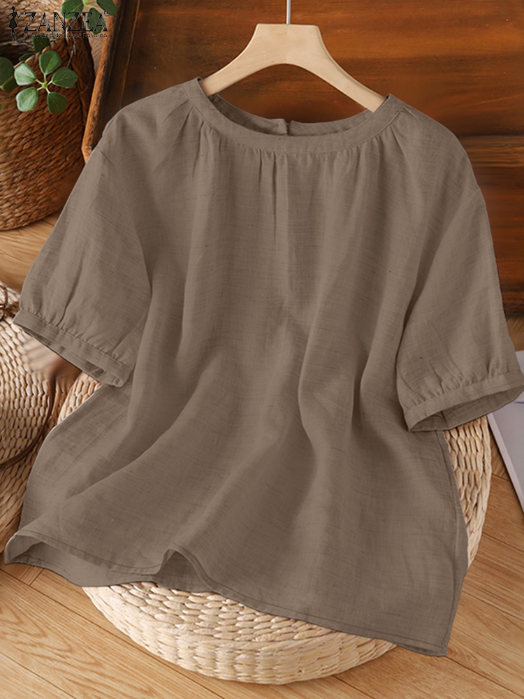 2025 ZANZEA Summer Blouses Wom - Summer Clothing Work recension och pris