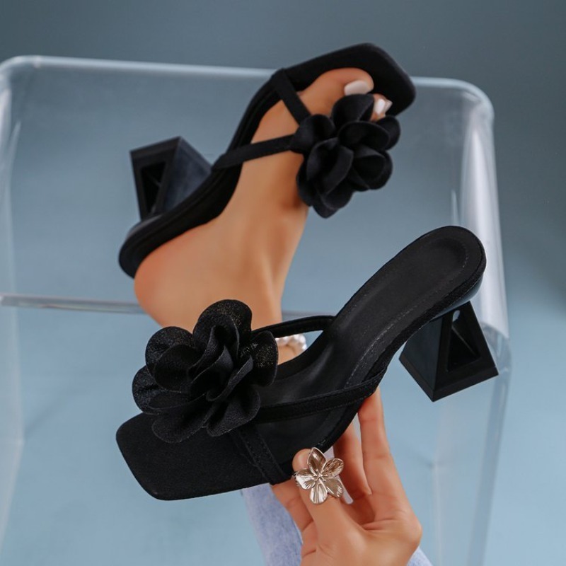 Womens 3D Flower Decor Sandals - Summer Clothing Stores recension och pris