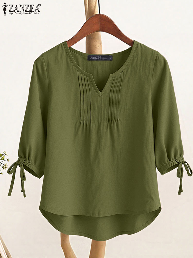 ZANZEA Women Blouse 2025 Autum - Summer Clothing Work recension och pris