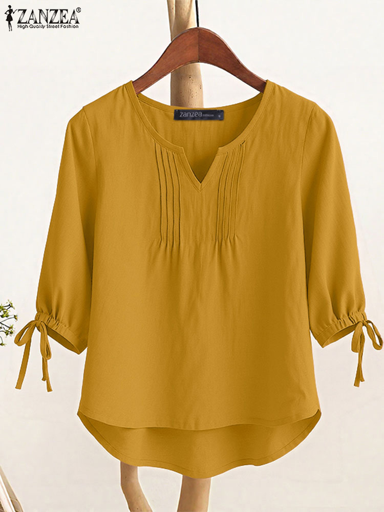 ZANZEA Women Blouse 2025 Autum - Summer Clothing Work recension och pris