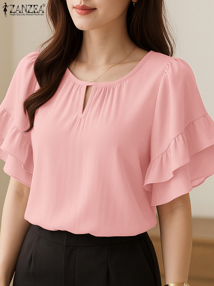 Stylish Women Blouses ZANZEA 2 - Summer Clothing Work recension och pris